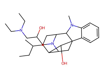 4,21-Secoajmalan-4-ethanol, alpha-((diethylamino)methyl)-17-hydroxy-, (17R)- structure