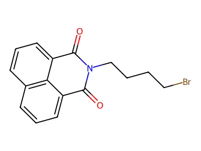 2-(4-bromobutyl)-1H-benzo[de]isoquinoline-1,3(2H)-dione structure