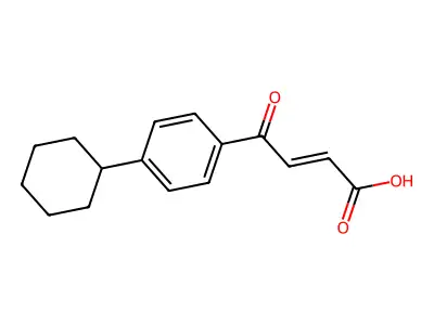 4-(4-Cyclohexylphenyl)-4-oxo-but-2-enoic acid structure