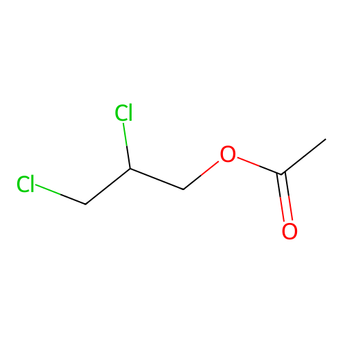 1-Propanol, 2,3-dichloro-, acetate structure