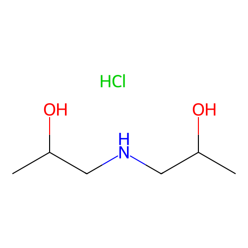 1-(2-Hydroxypropylamino)propan-2-ol;hydrochloride structure