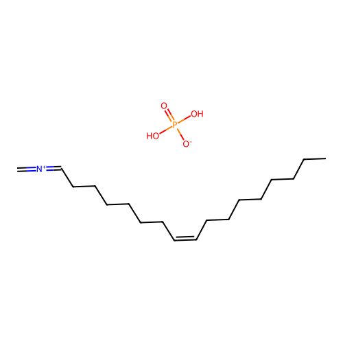 (Z)-Octadec-9-enylammonium dihydrogen phosphate structure