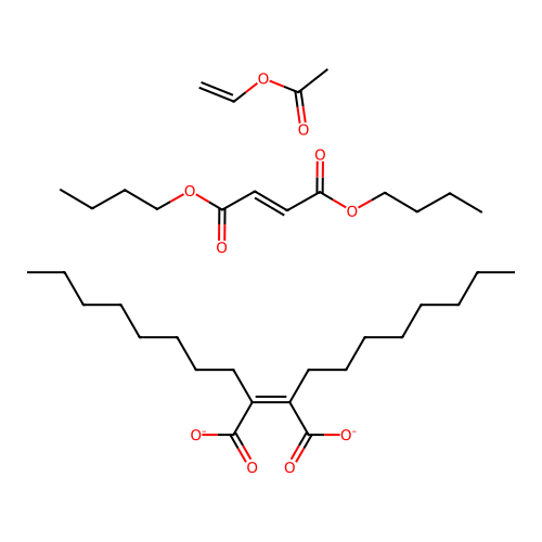 dibutyl (E)-but-2-enedioate;(Z)-2,3-dioctylbut-2-enedioate;ethenyl acetate structure