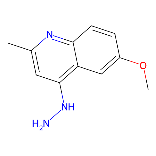 4-Hydrazino-6-methoxy-2-methylquinoline structure