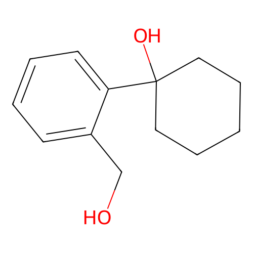 1-[2-(Hydroxymethyl)phenyl]cyclohexanol structure