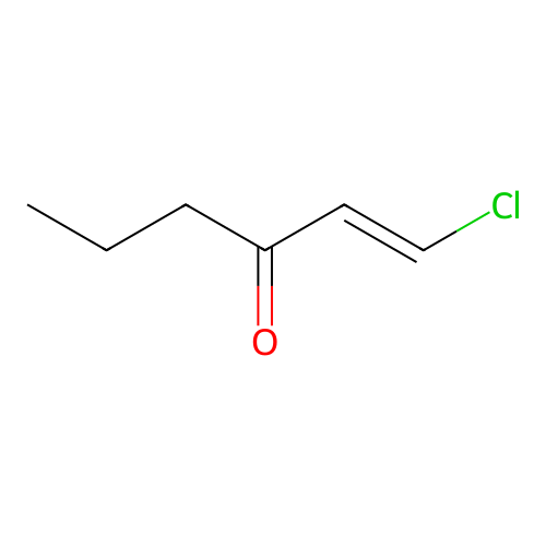 1-Hexen-3-one, 1-chloro-, (E)- structure