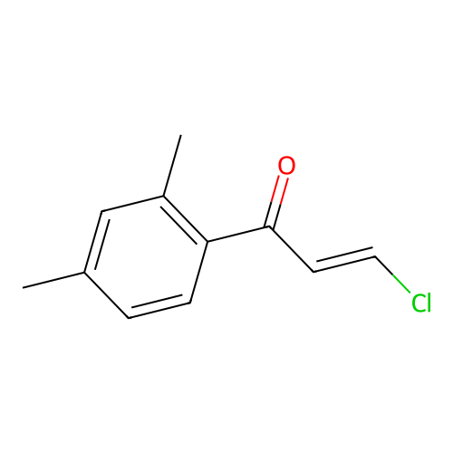 Acrylophenone, 3-chloro-2',4'-dimethyl-, (E)- structure