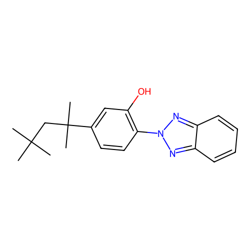 2-(2H-benzotriazol-2-yl)-5-(2,4,4-trimethylpentan-2-yl)phenol structure