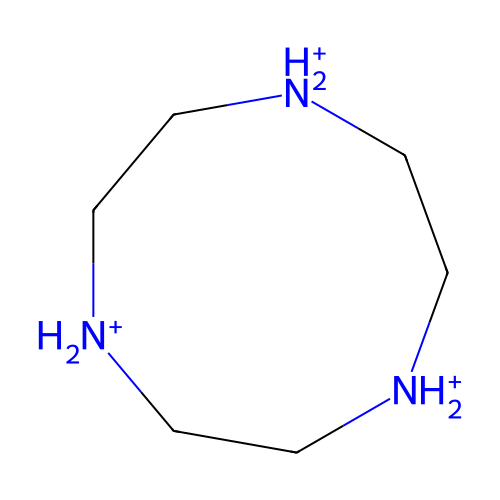 1,4,7-Triazonane-1,4,7-triium structure