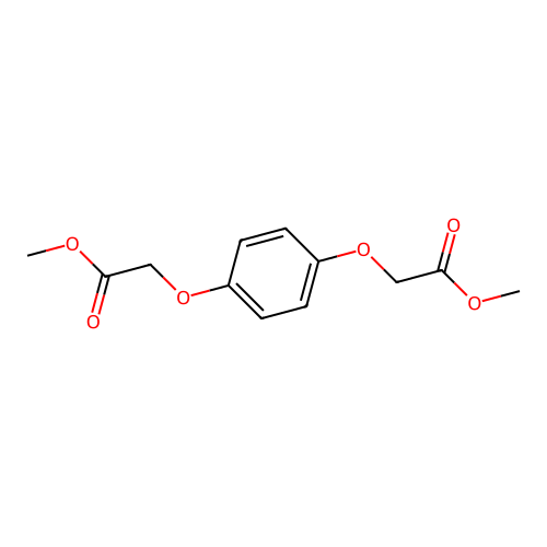 Dimethyl 2,2'-[1,4-phenylenebis(oxy)]diacetate structure