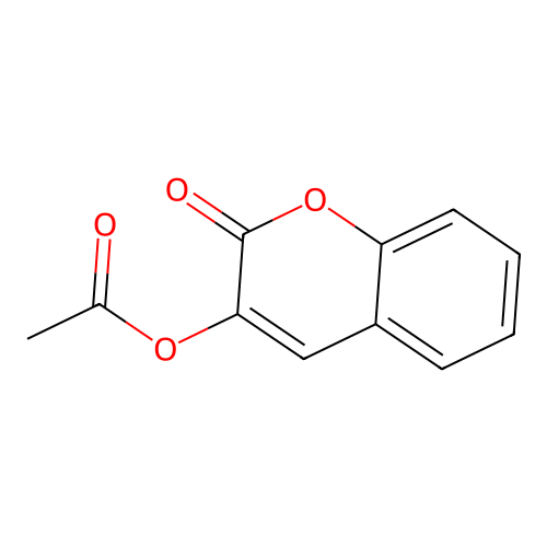 (2-oxochromen-3-yl) Acetate structure