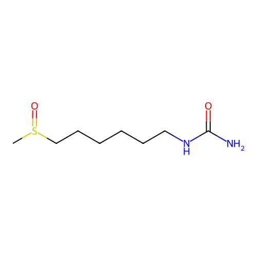 N,N'-(6-methylsulfinylhexyl)urea structure