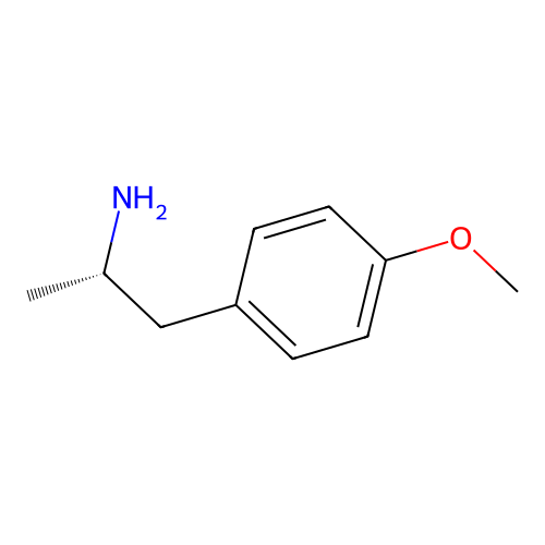 4-Methoxyamphetamine, (S)- structure