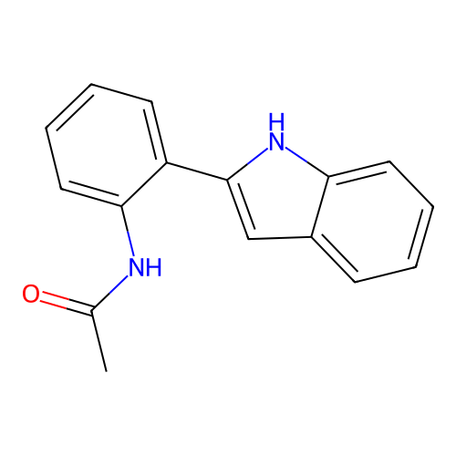 2-(o-Acetamidophenyl) indole structure