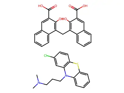 Chlorpromazine pamoate structure