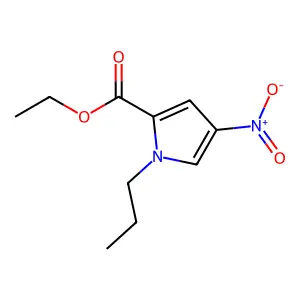 1H-Pyrrole-2-carboxylic acid, 4-nitro-1-propyl-, ethyl ester structure