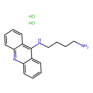 1,4-Butanediamine, N-9-acridinyl-, dihydrochloride structure