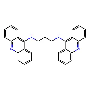 Acridine, 9.9'-trimethylenedi(imino)bis- structure
