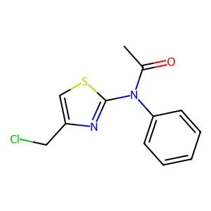 N-[4-(Chloromethyl)-1,3-thiazol-2-yl]-N-phenylacetamide structure