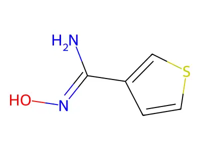 N'-hydroxythiophene-3-carboximidamide structure