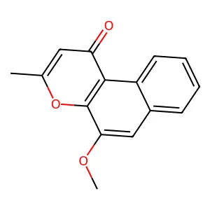 5-Methoxy-3-methyl-1H-naphtho[2,1-b]pyran-1-one structure