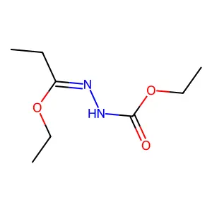 Hydrazinecarboxylic acid, (1-ethoxypropylidene)-, ethyl ester structure