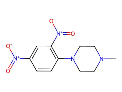 1-(2,4-Dinitrophenyl)-4-methylpiperazine structure