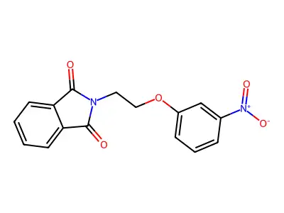 2-[2-(3-nitrophenoxy)ethyl]-1H-isoindole-1,3(2H)-dione structure