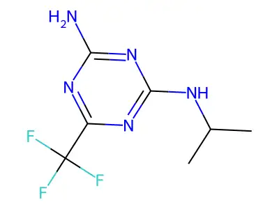 s-Triazine, 2-amino-4-isopropylamino-6-trifluoromethyl- structure