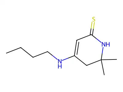 4-(Butylamino)-6,6-dimethyl-5,6-dihydropyridine-2(1H)-thione structure