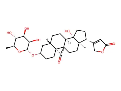 Corotoxigenin-rhamnose structure