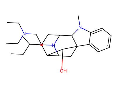 (17R)-4-(2-(Diethylamino)ethyl)-4,21-secoajmalan-17-ol structure