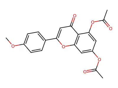 Acacetin diacetate structure
