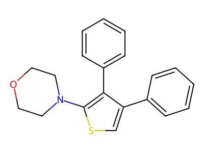 4-(3,4-Diphenylthiophen-2-yl)morpholine structure