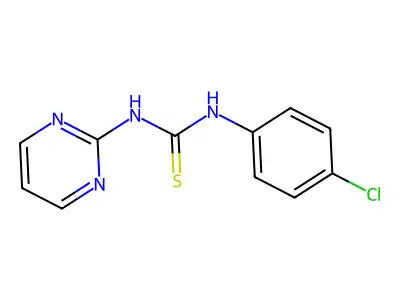 N-(4-Chlorophenyl)-N'-pyrimidin-2-ylthiourea structure