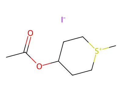 4-(Acetyloxy)-1-methylthian-1-ium iodide structure