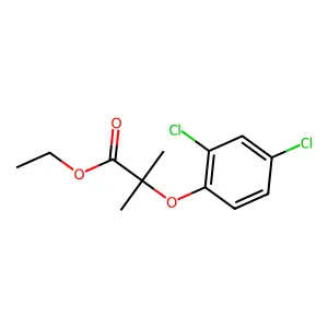 Ethyl 2-(2,4-dichlorophenoxy)-2-methylpropanoate structure