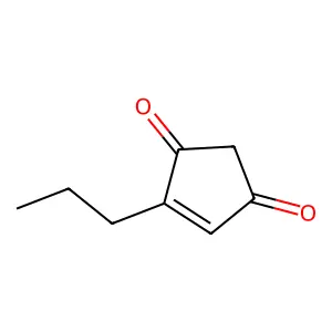 4-Propyl-4-cyclopentene-1,3-dione structure