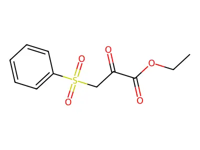 Propanoic acid, 2-oxo-3-(phenylsulfonyl)-, ethyl ester structure