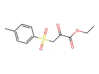 Propanoic acid, 3-((4-methylphenyl)sulfonyl)-2-oxo-, ethyl ester structure