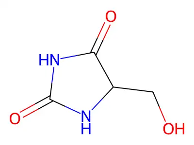 5-(Hydroxymethyl)imidazolidine-2,4-dione structure