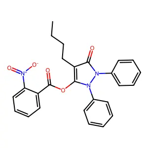 3-(o-Nitrobenzoyl)phenylbutazone structure