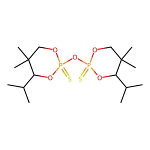 2,2'-Oxybis(4-isopropyl-5,5-dimethyl-1,3,2-dioxaphosphorinane) 2,2'-disulphide structure