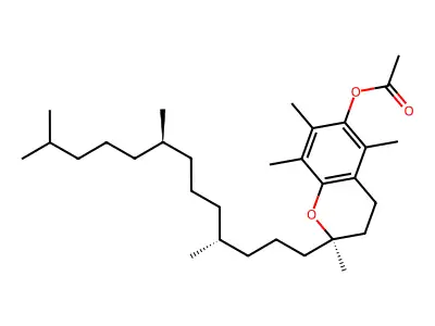 维生素E醋酸酯 structure