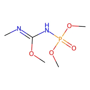 methyl N-dimethoxyphosphoryl-N'-methylcarbamimidate structure