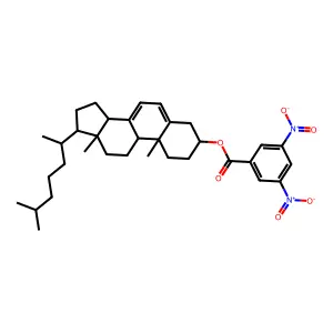 Cholesta-5,7-dien-3beta-ol, 3,5-dinitrobenzoate structure
