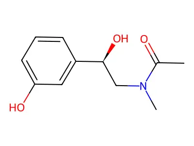 N-Acetylphenylephrine structure