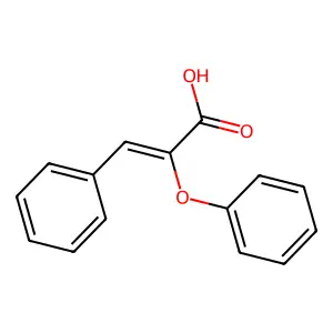 (Z)-2-苯氧基-3-苯基丙烯酸 structure