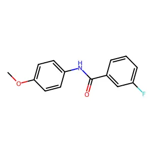 3-氟-N-(4-甲氧基苯基)苯甲酰胺 structure