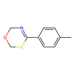 6H-1,3,5-Oxathiazine, 4-(4-methylphenyl)- structure